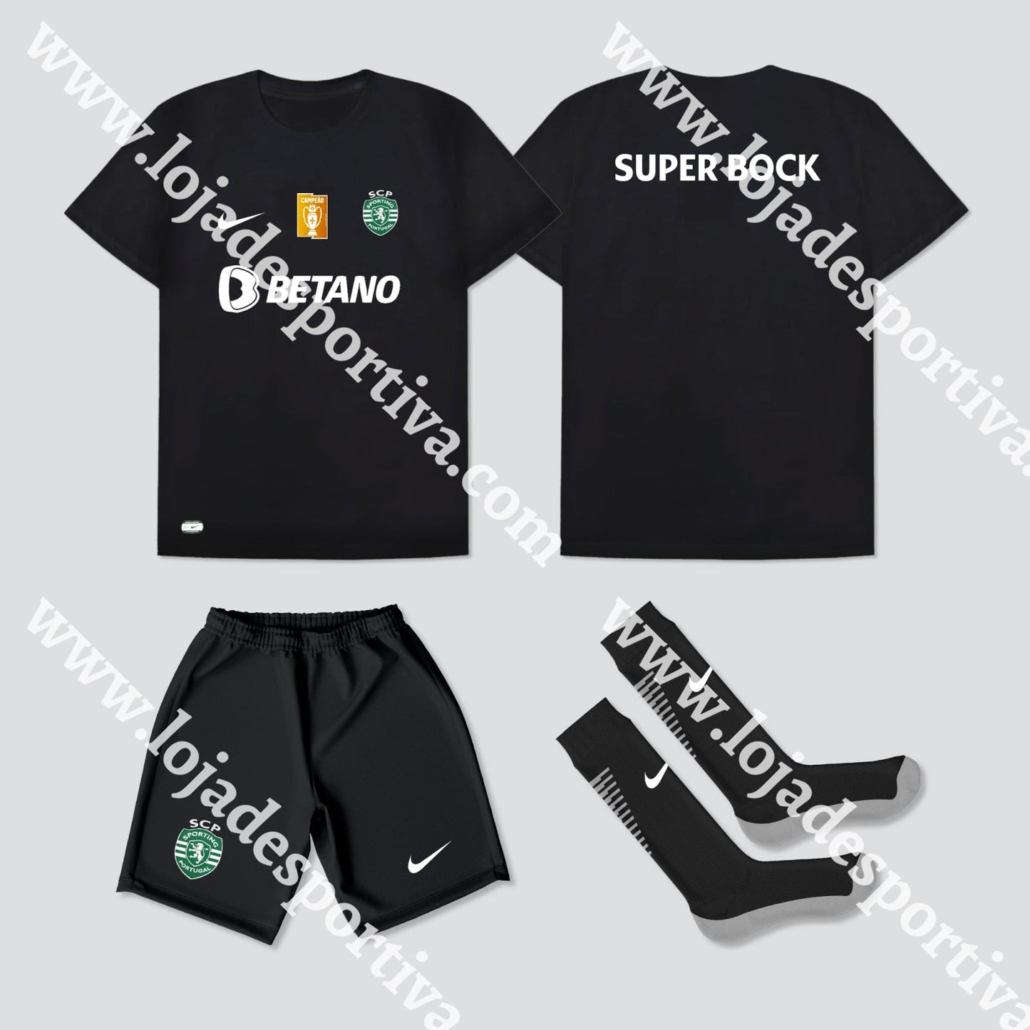 KIT CRIANÇA 4º EQUIPAMENTO SPORTING CP 23/24