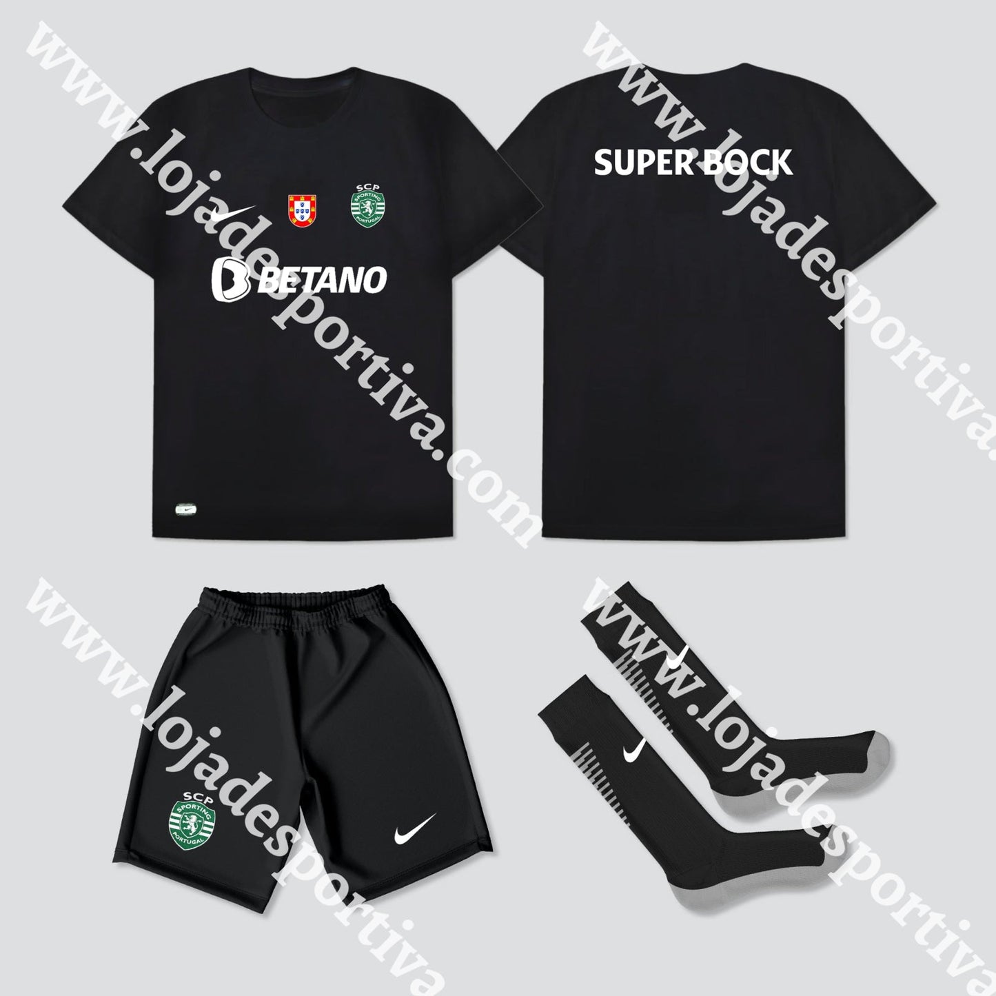 KIT CRIANÇA 4º EQUIPAMENTO SPORTING CP 23/24