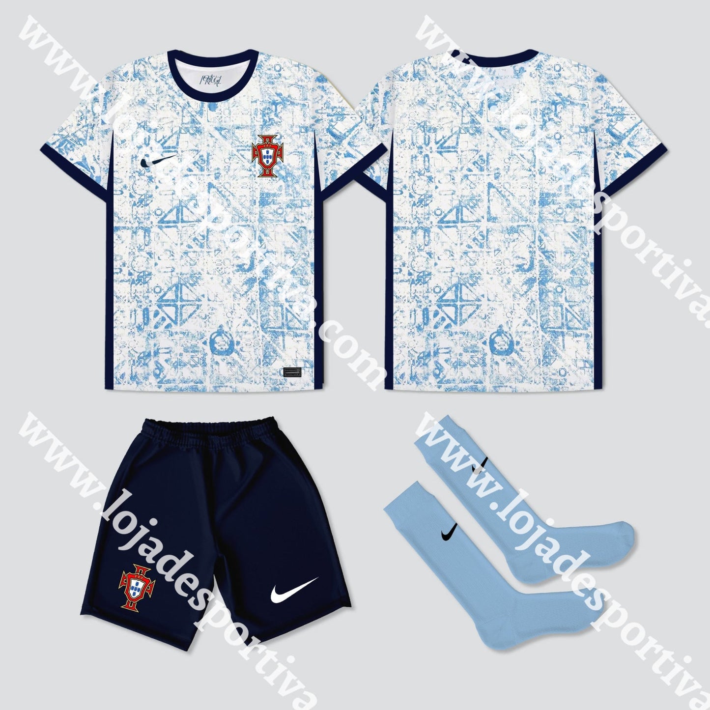 KIT CRIANÇA ALTERNATIVO PORTUGAL EURO 2024