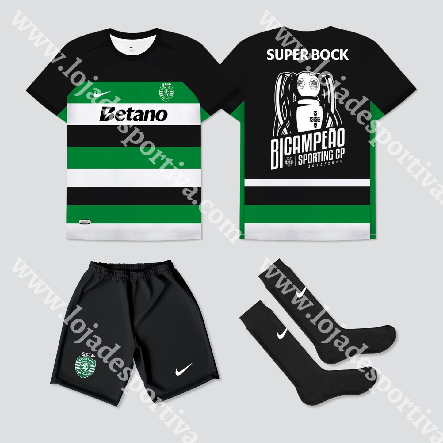 KIT CRIANÇA PRINCIPAL SPORTING CP 24/25