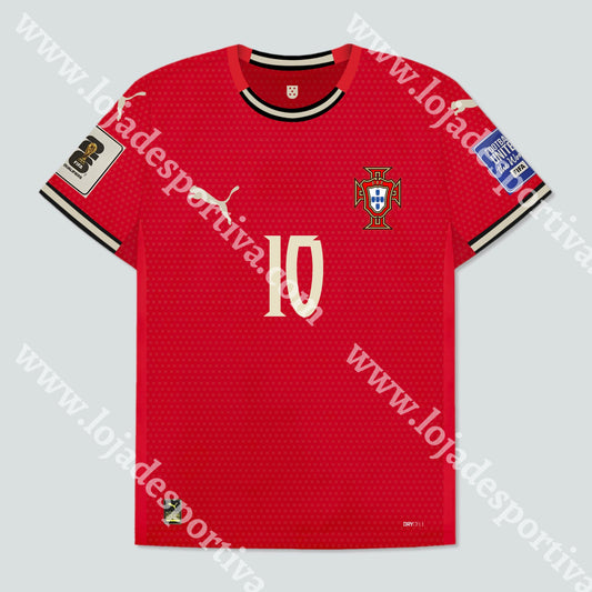 Nova Camisola Principal Seleção Portugal Puma 2025 Camisola Futebol