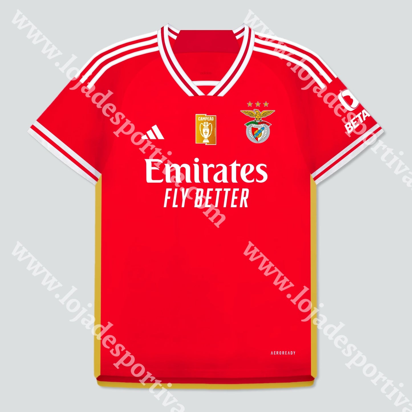 Nova Camisola Principal Sl Benfica 23/24 S Camisola Futebol