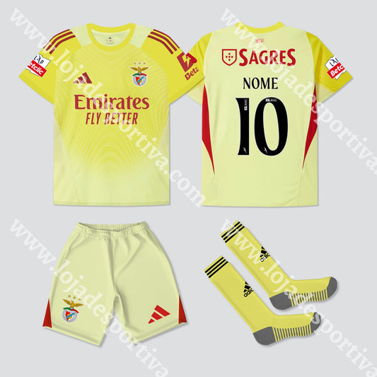 NOVO EQUIPAMENTO GUARDA REDES SL BENFICA 25/26 Camisola Futebol
