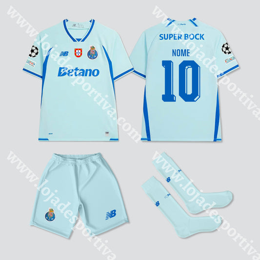 NOVO KIT CRIANÇA 3º EQUIPAMENTO FC PORTO 26/27 - Camisola Futebol
