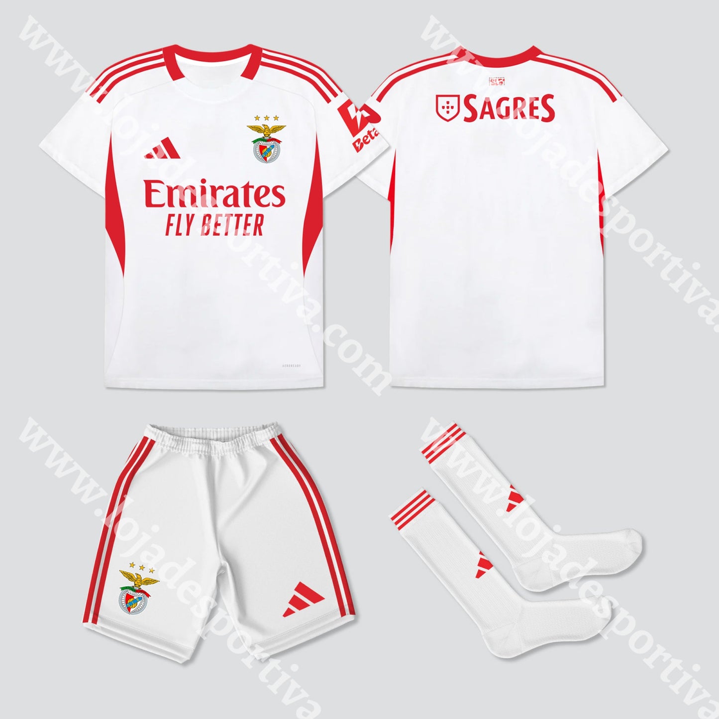 NOVO KIT CRIANÇA 3º EQUIPAMENTO SL BENFICA 25/26