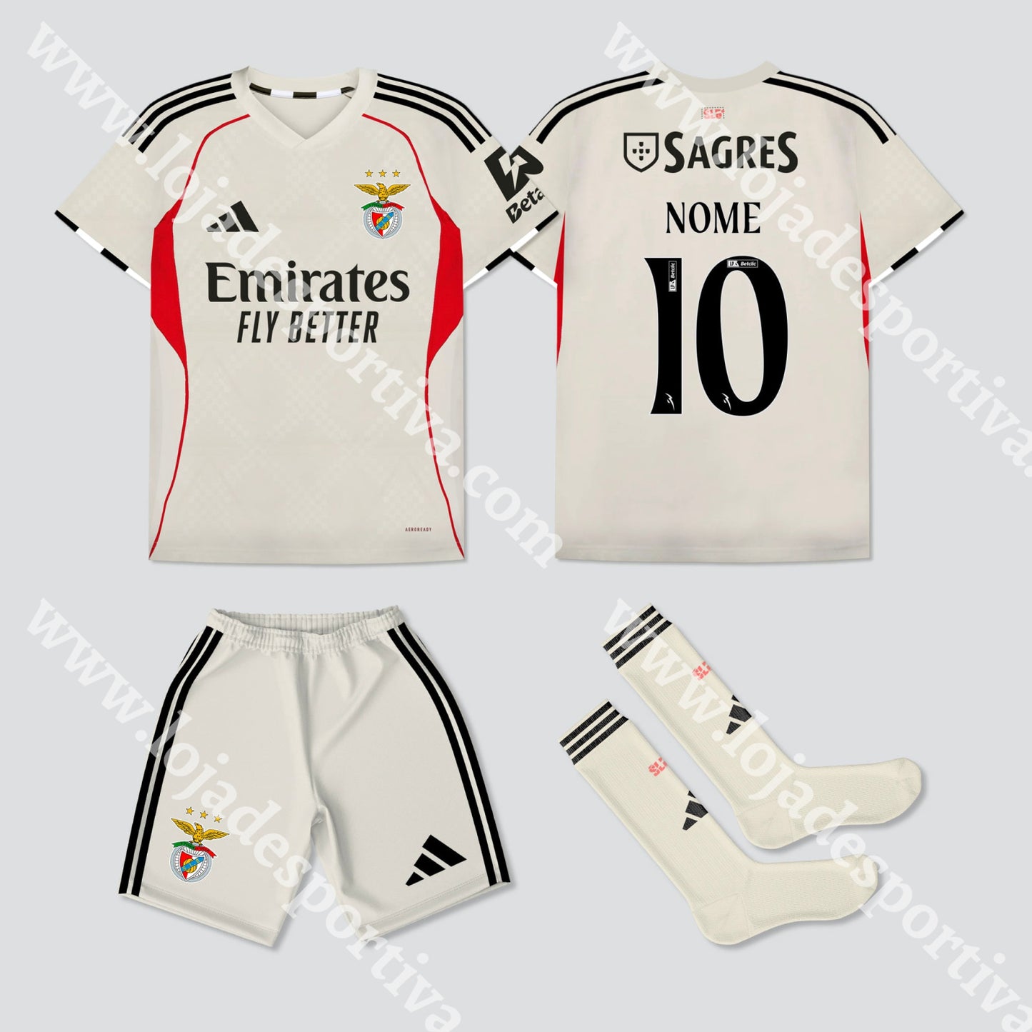 NOVO KIT CRIANÇA ALTERNATIVO SL BENFICA 25/26
