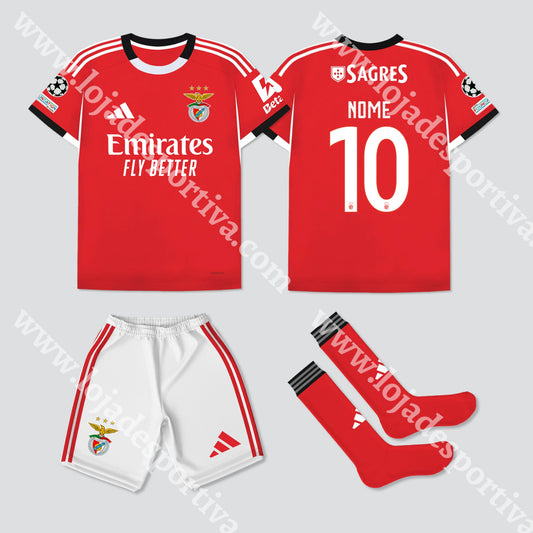 NOVO KIT CRIANÇA PRINCIPAL SL BENFICA 25/26
