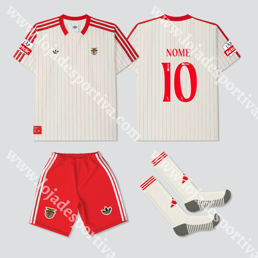 NOVO KIT CRIANÇA RETRO SL BENFICA 25/26