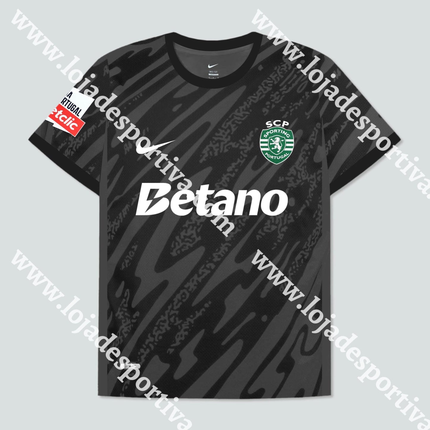 CAMISOLA GUARDA-REDES PRETA SPORTING CP 24/25