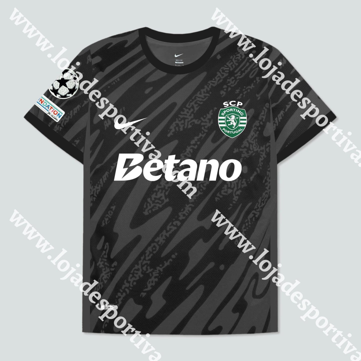 CAMISOLA GUARDA-REDES PRETA SPORTING CP 24/25