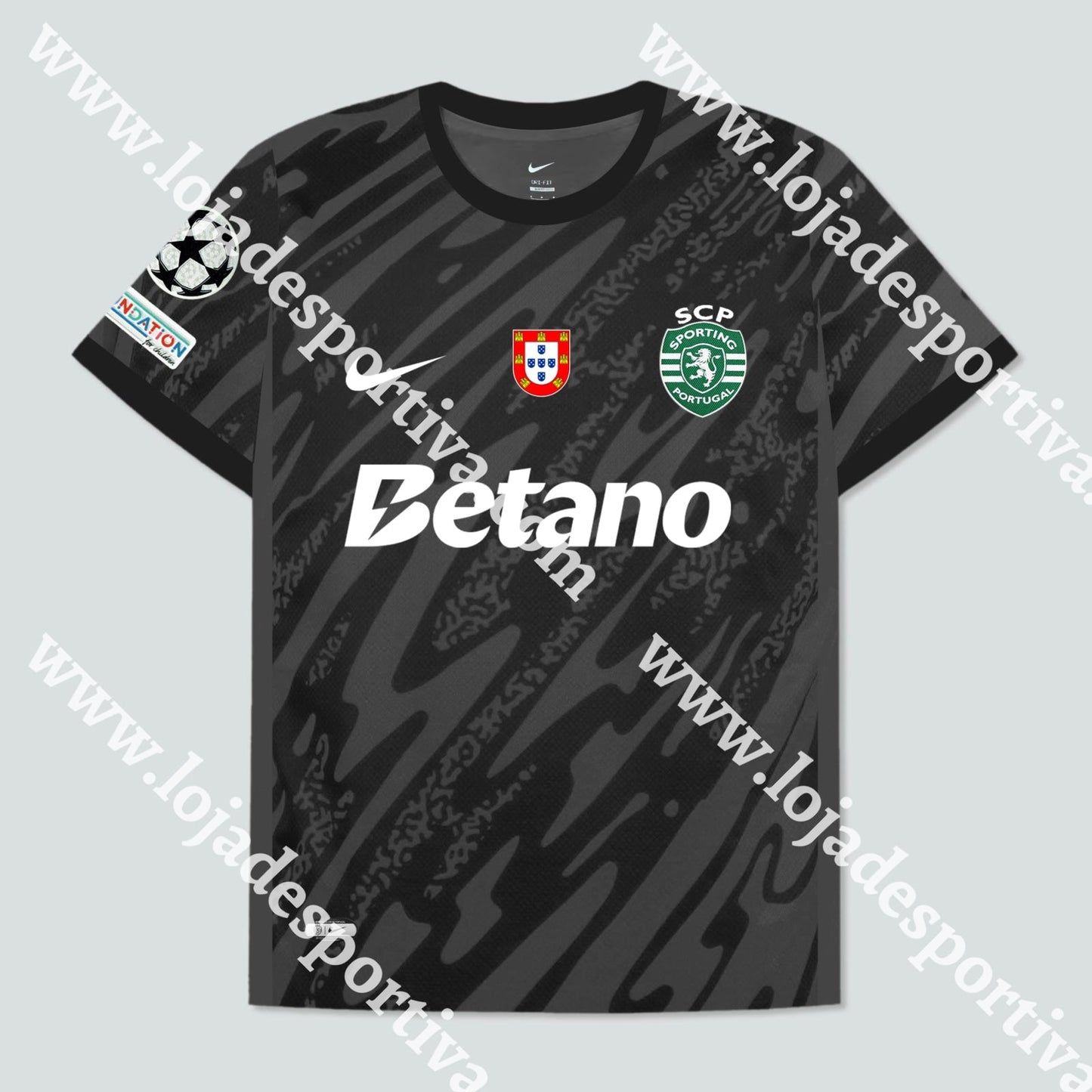 CAMISOLA GUARDA-REDES PRETA SPORTING CP 24/25