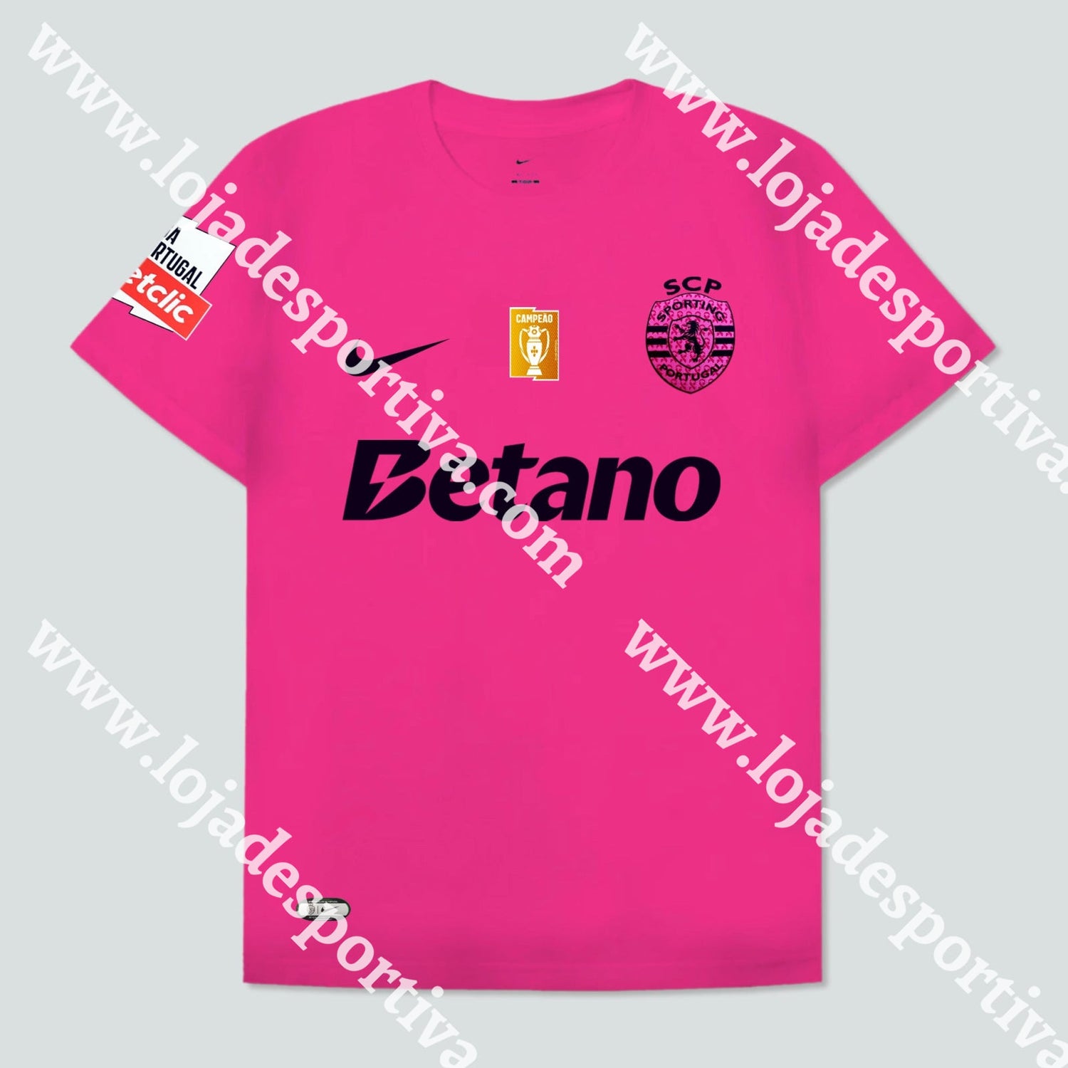 CAMISOLA ROSA SPORTING CP 24/25
