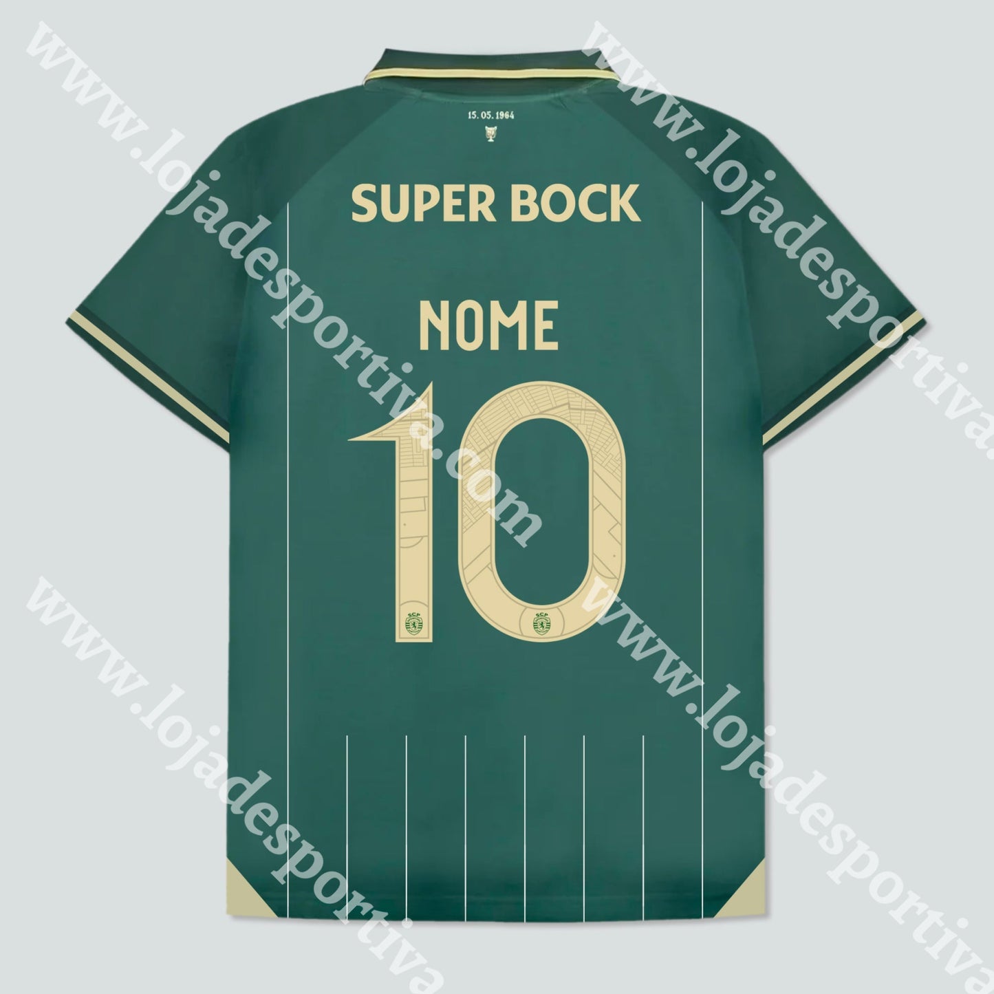 CAMISOLA SPORTING COMEMORATIVA 1964 - CAMPEÃO TAÇA DAS TAÇAS