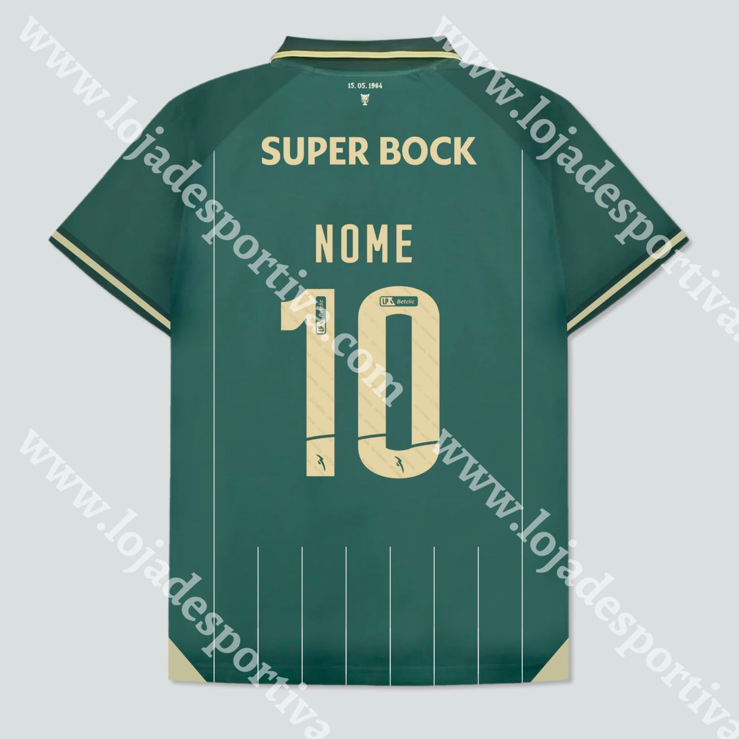 CAMISOLA SPORTING COMEMORATIVA 1964 - CAMPEÃO TAÇA DAS TAÇAS