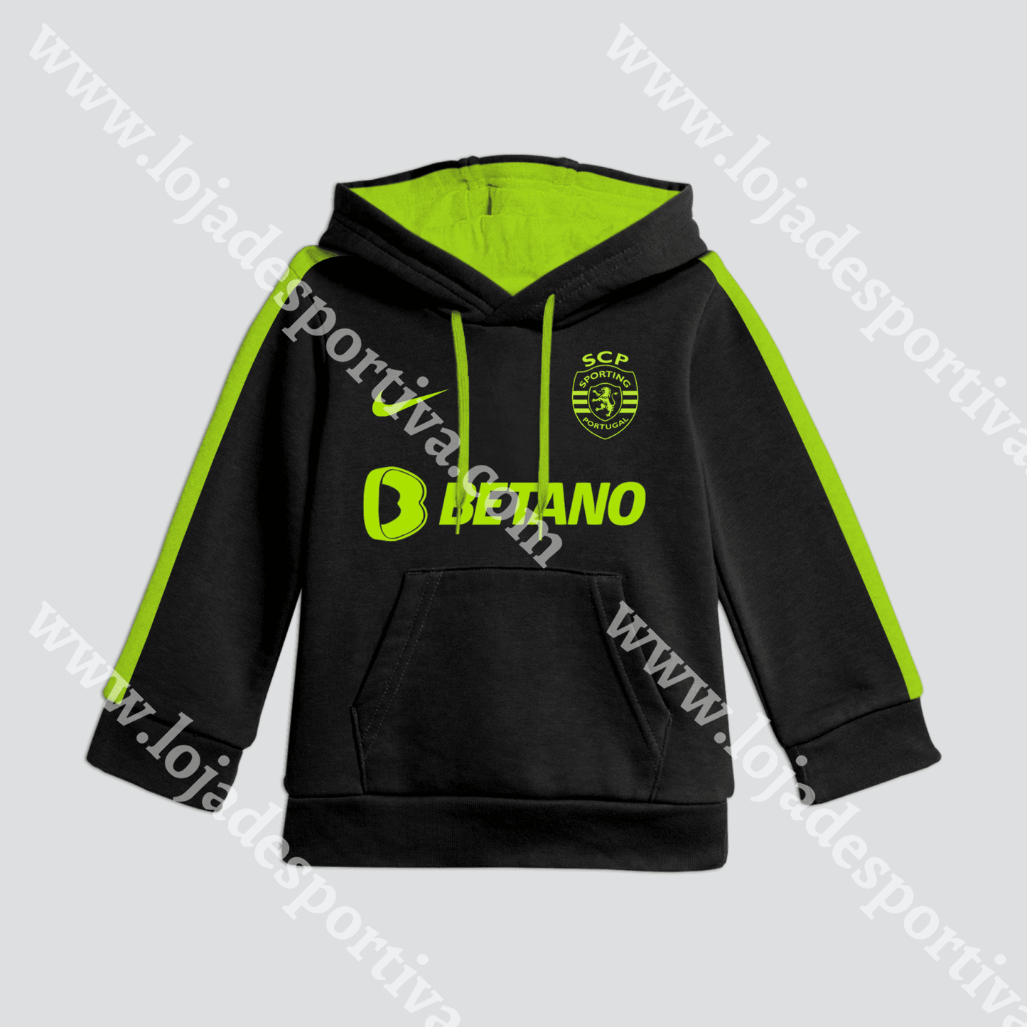 FATO TREINO CRIANÇA BETANO PRETO/VERDE SPORTING CP 25/26