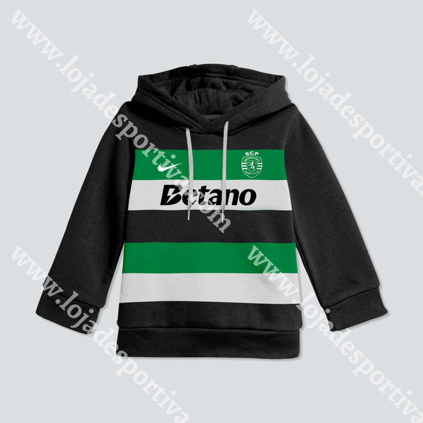 FATO TREINO CRIANÇA NIKE PRETO/VERDE SPORTING CP 25/26