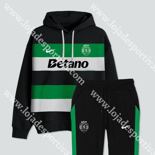 FATO TREINO NIKE PRETO/VERDE SPORTING CP 24/25