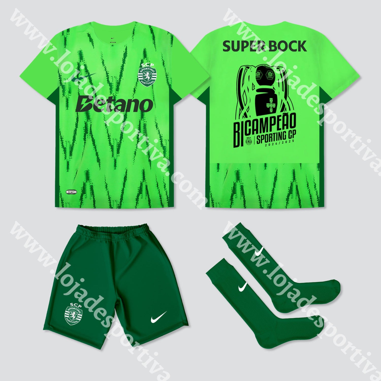 KIT CRIANÇA 3º EQUIPAMENTO SPORTING CP 24/25