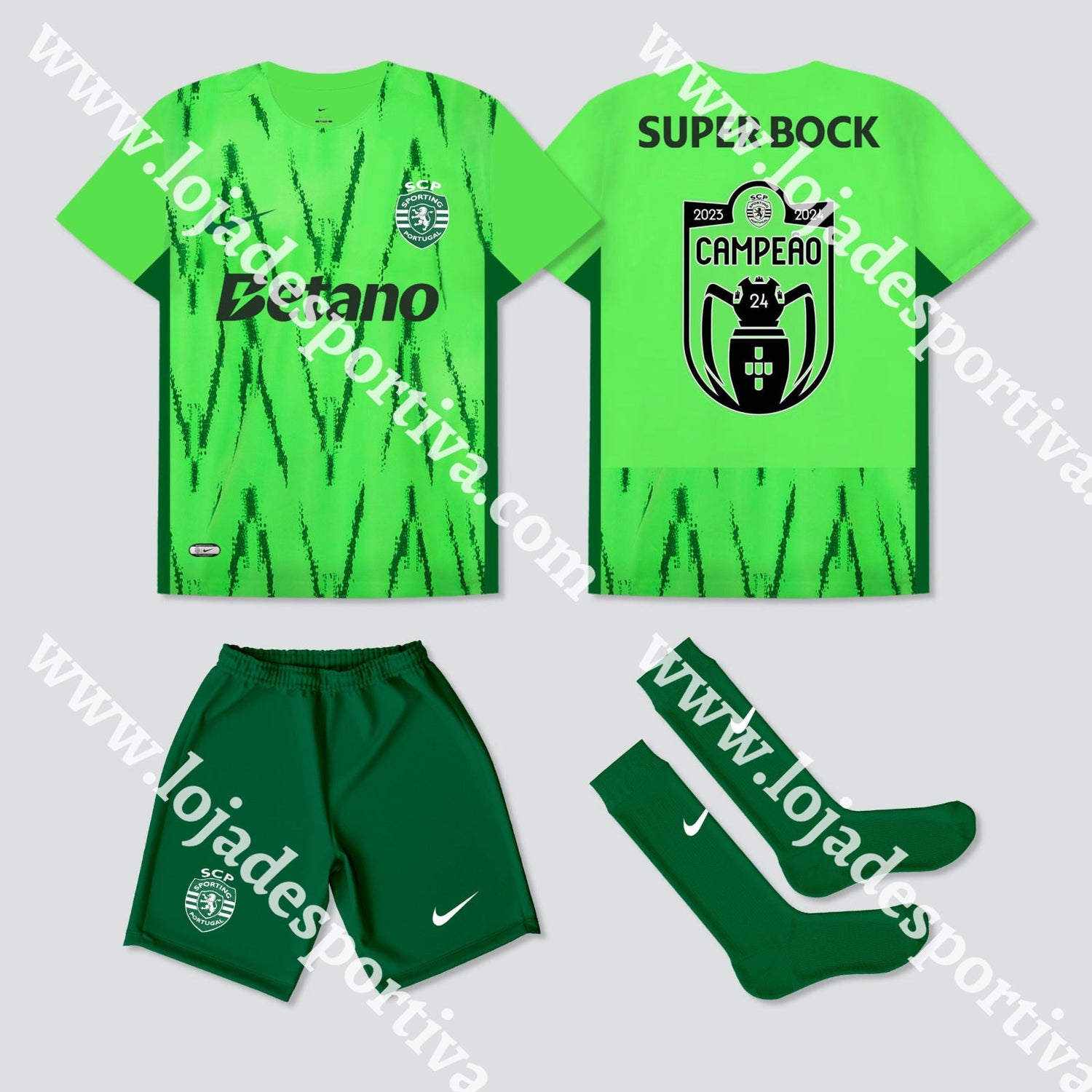 KIT CRIANÇA 3º EQUIPAMENTO SPORTING CP 24/25