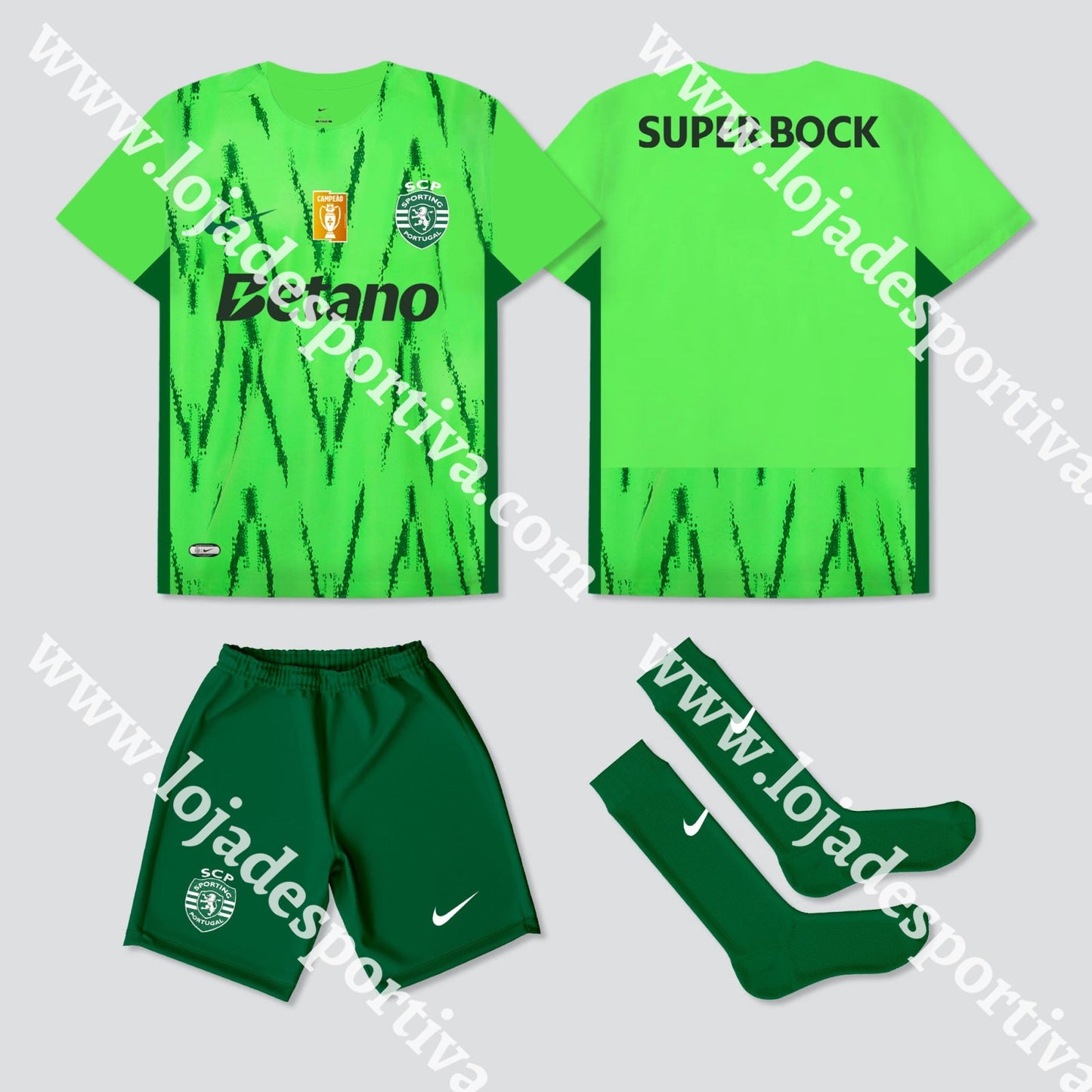 KIT CRIANÇA 3º EQUIPAMENTO SPORTING CP 24/25