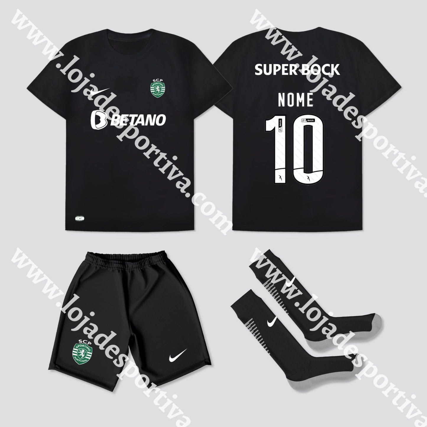 KIT CRIANÇA 4º EQUIPAMENTO SPORTING CP 23/24