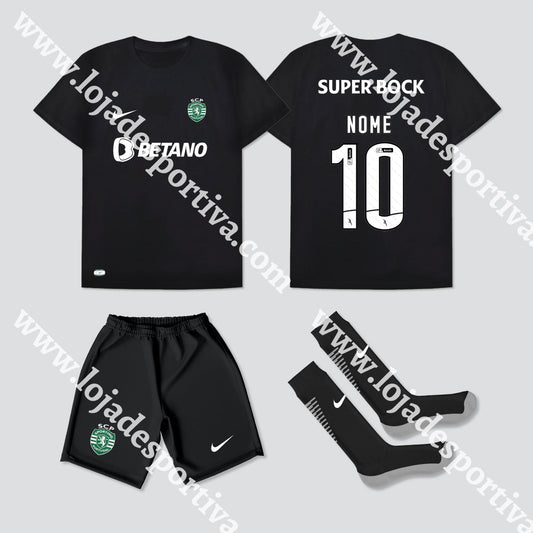 KIT CRIANÇA 4º EQUIPAMENTO SPORTING CP 23/24