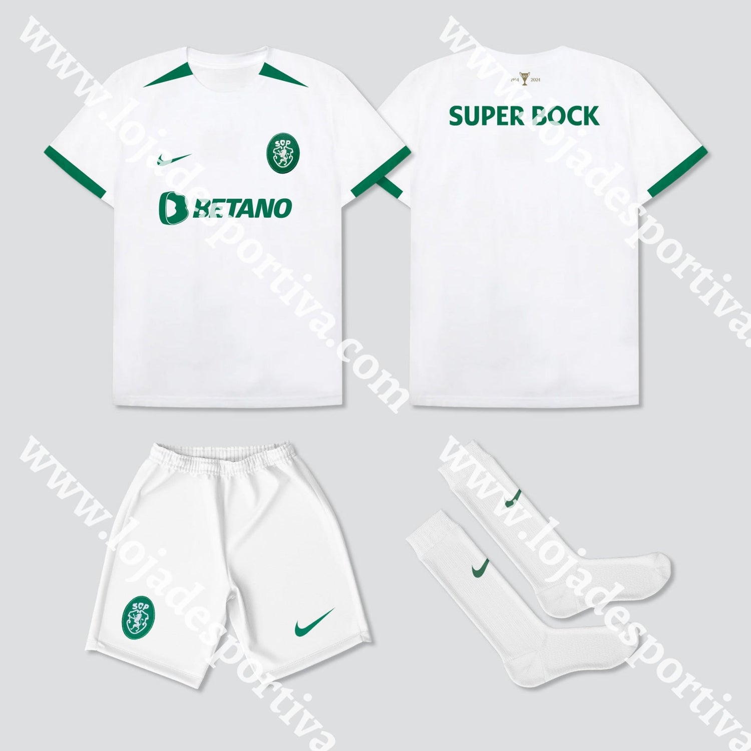 KIT CRIANÇA ALTERNATIVO SPORTING CP 24/25 1-2 Anos