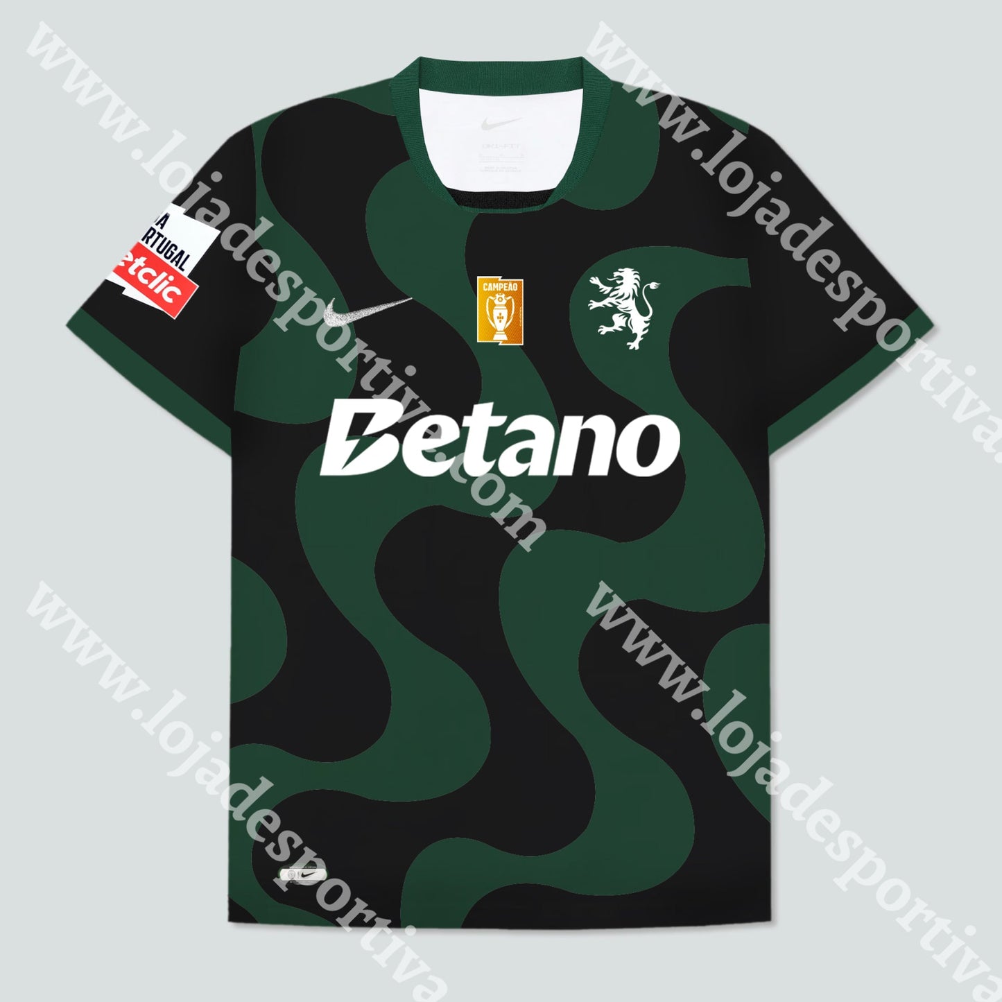NOVA CAMISOLA ALTERNATIVA PRETA SPORTING CP 25/26