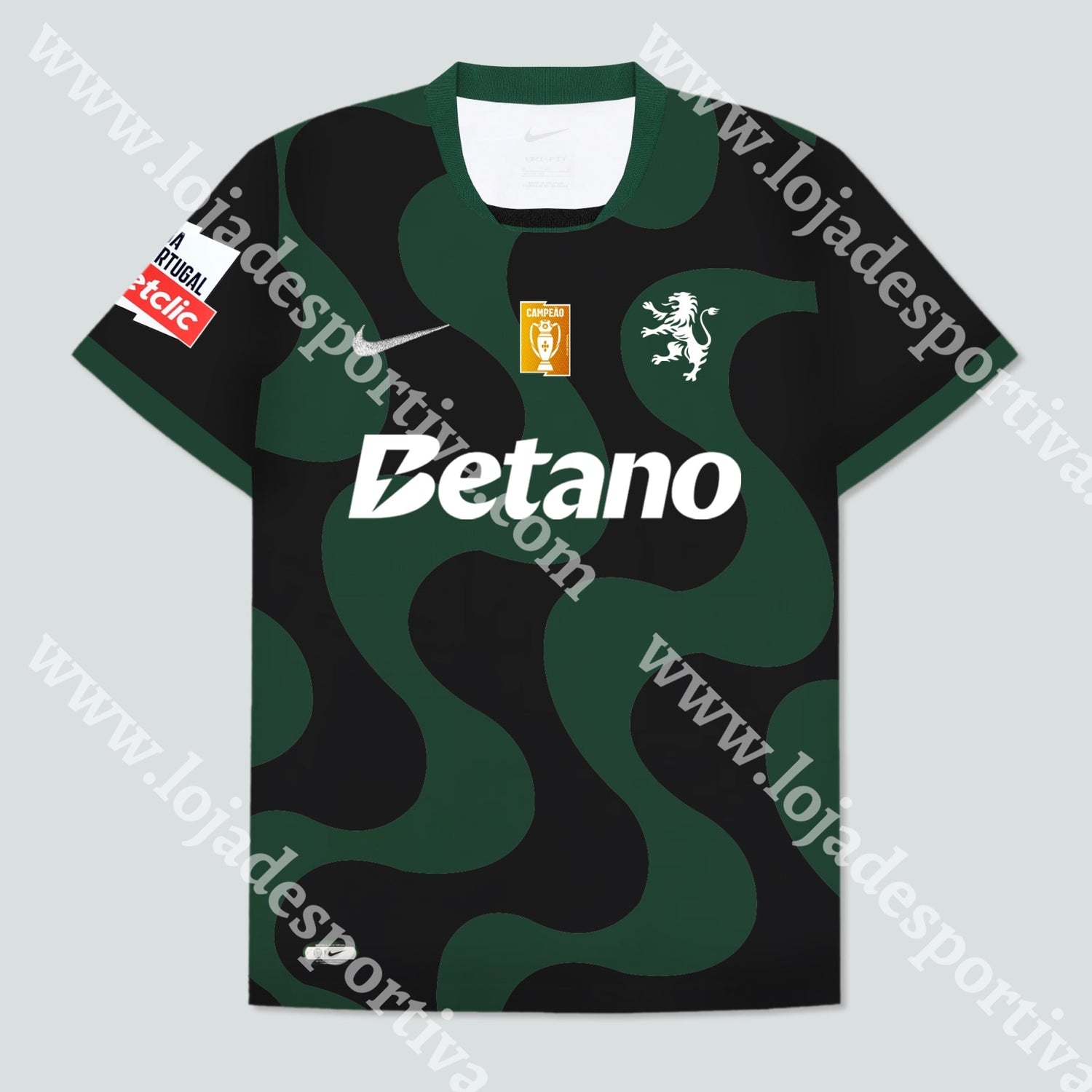 NOVA CAMISOLA ALTERNATIVA PRETA SPORTING CP 25/26