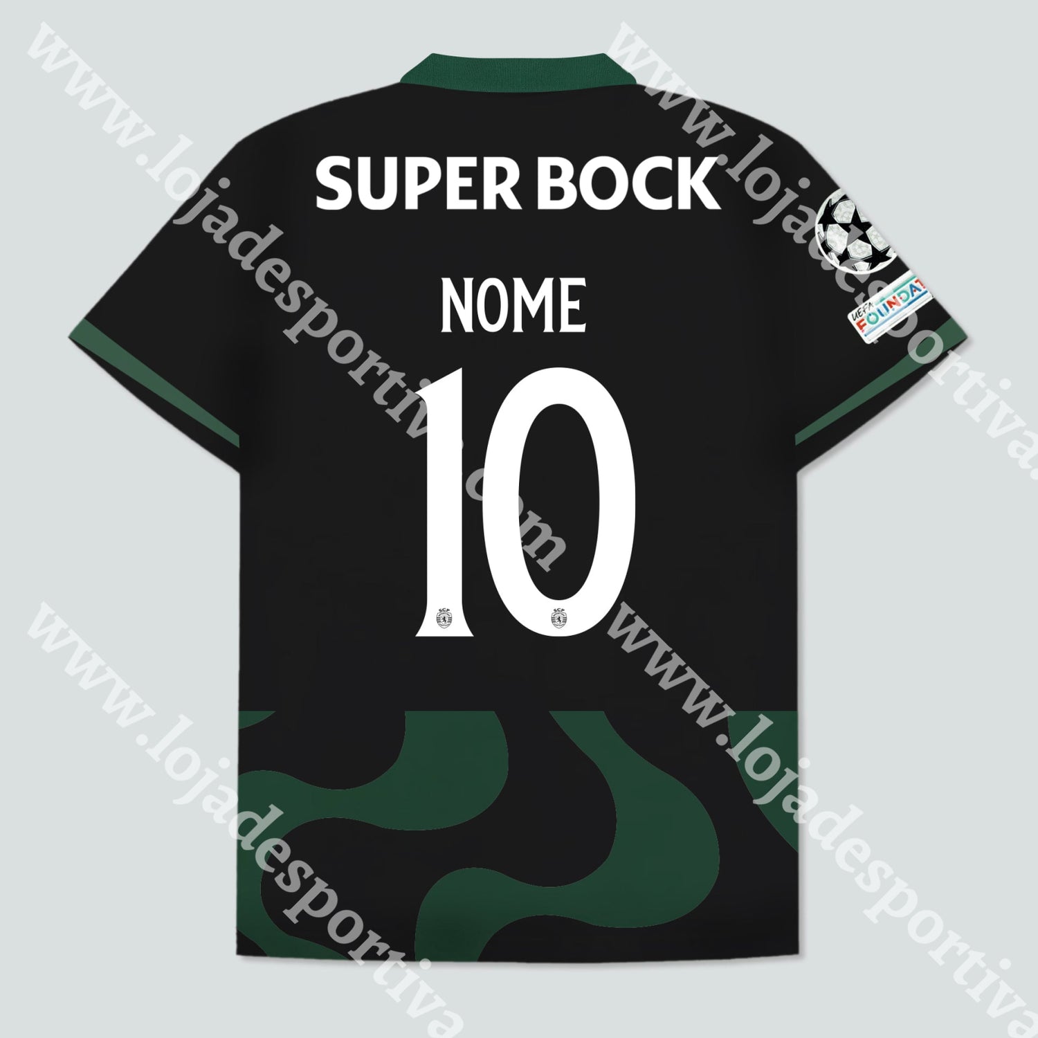 NOVA CAMISOLA ALTERNATIVA PRETA SPORTING CP 25/26