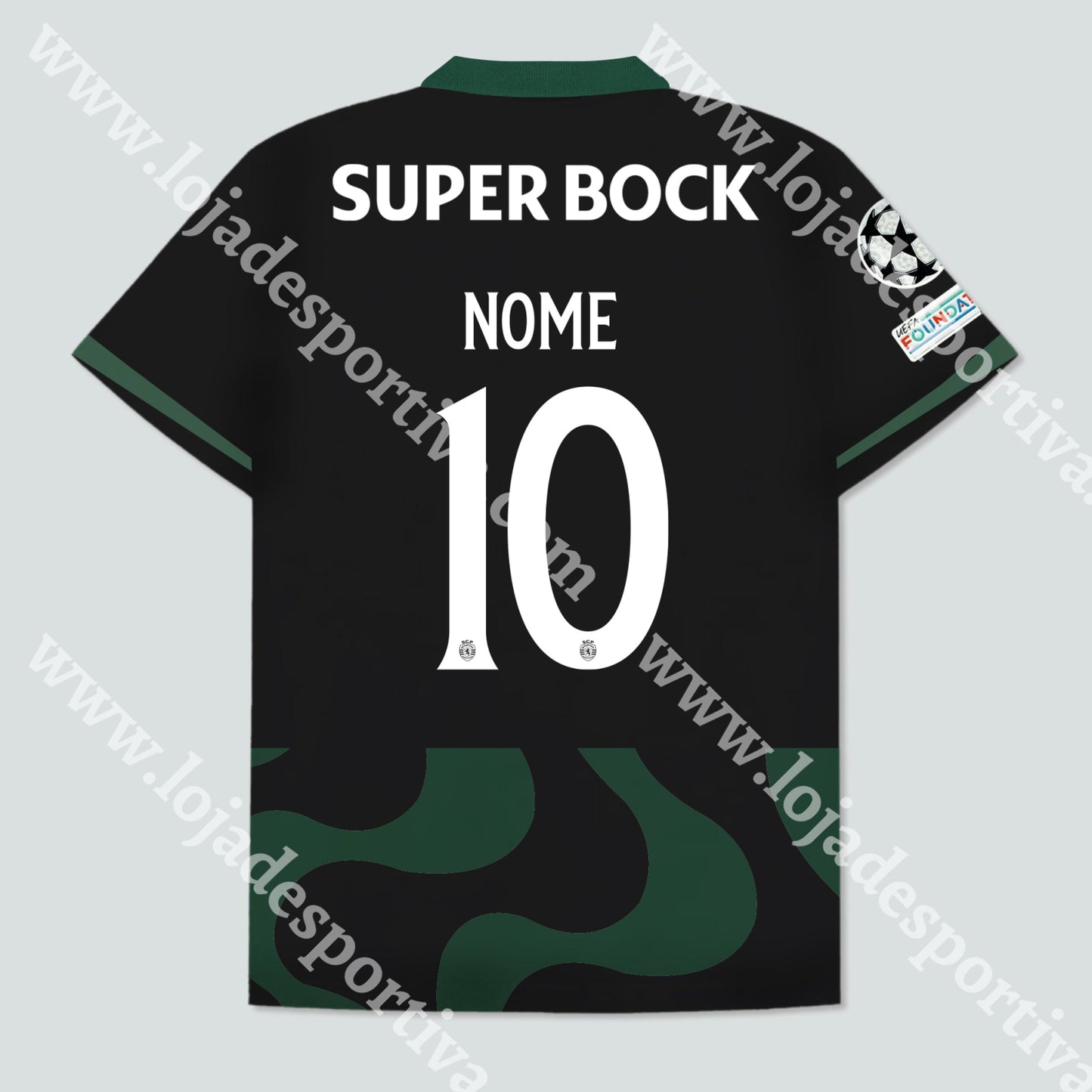 NOVA CAMISOLA ALTERNATIVA PRETA SPORTING CP 25/26