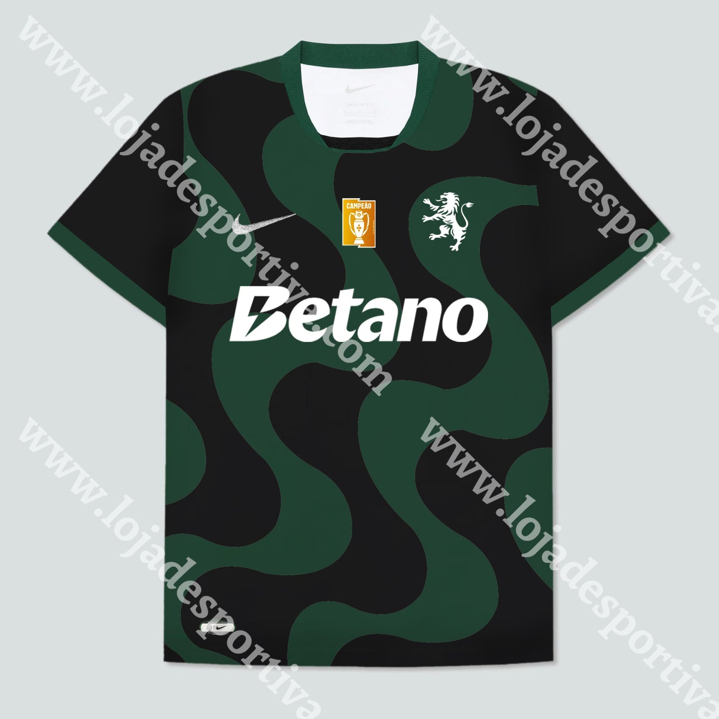 NOVA CAMISOLA ALTERNATIVA PRETA SPORTING CP 25/26
