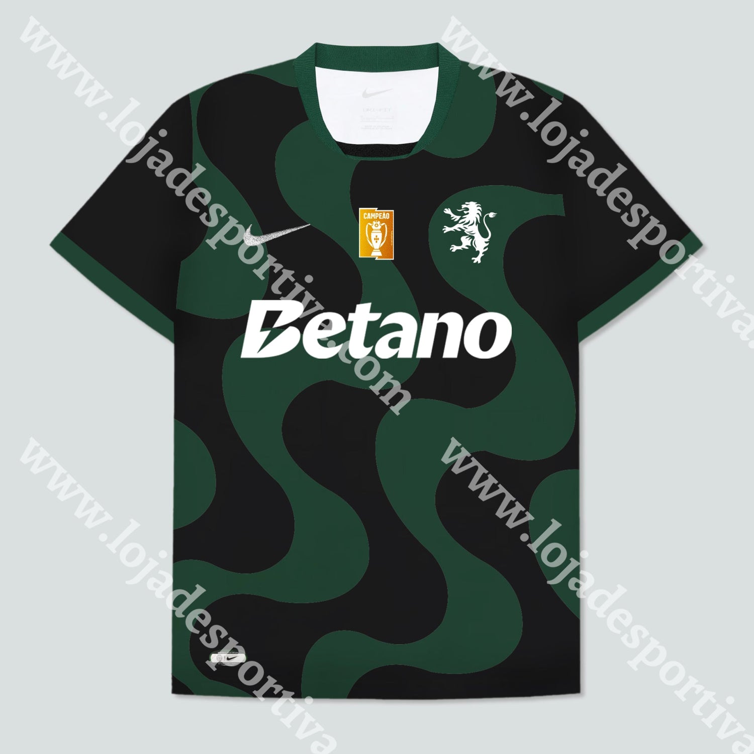 NOVA CAMISOLA ALTERNATIVA PRETA SPORTING CP 25/26