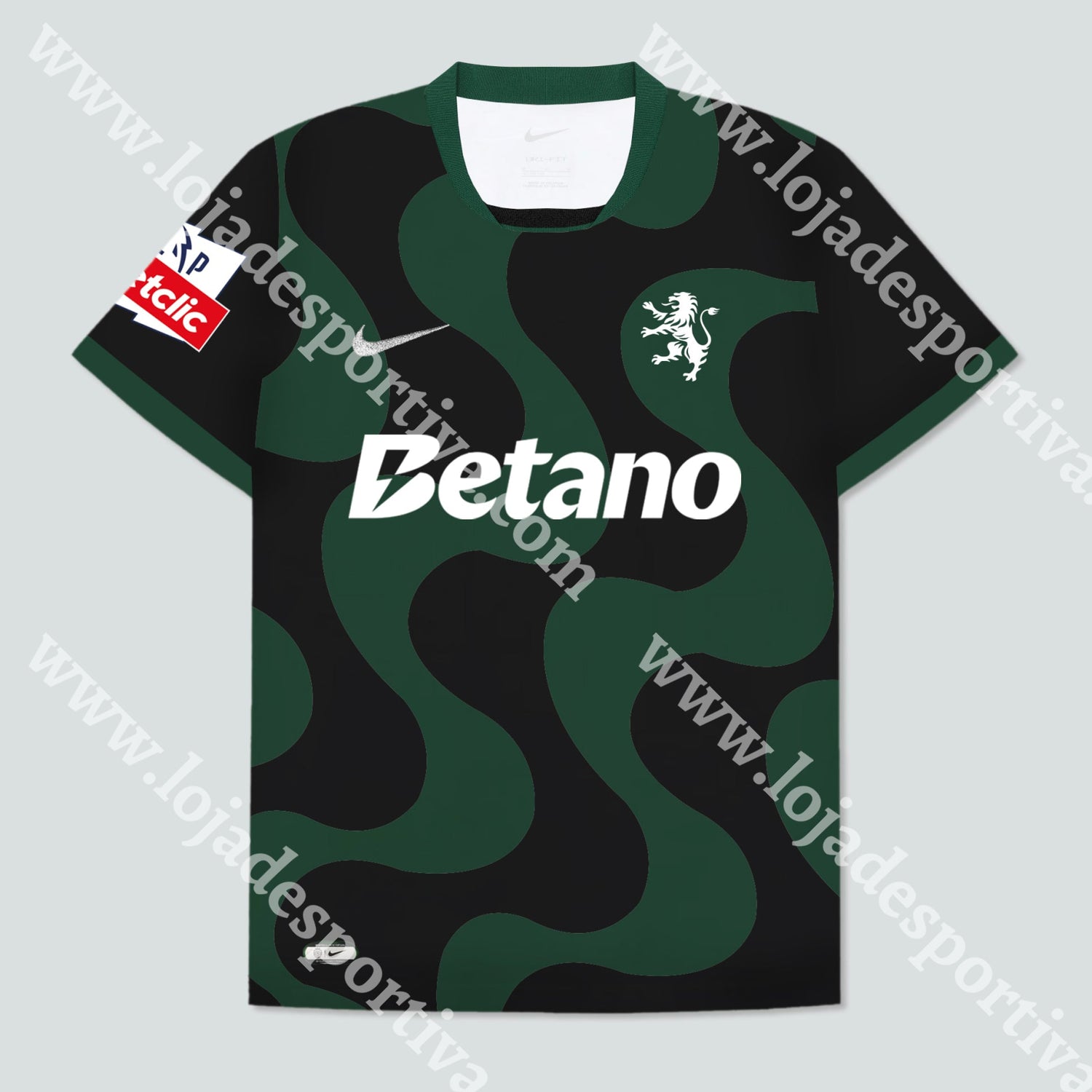 NOVA CAMISOLA ALTERNATIVA PRETA SPORTING CP 25/26