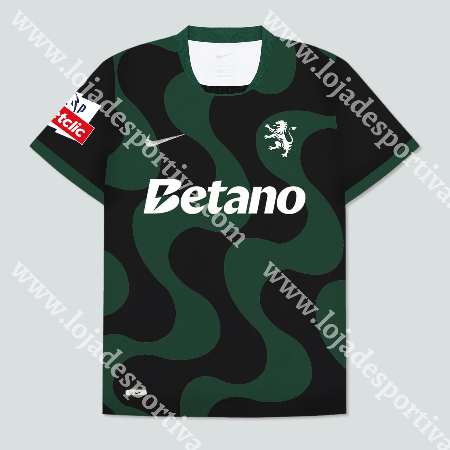 NOVA CAMISOLA ALTERNATIVA PRETA SPORTING CP 25/26