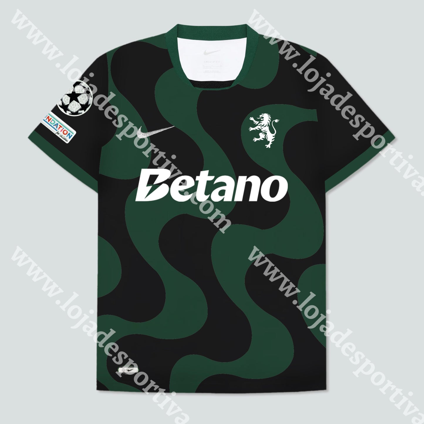 NOVA CAMISOLA ALTERNATIVA PRETA SPORTING CP 25/26