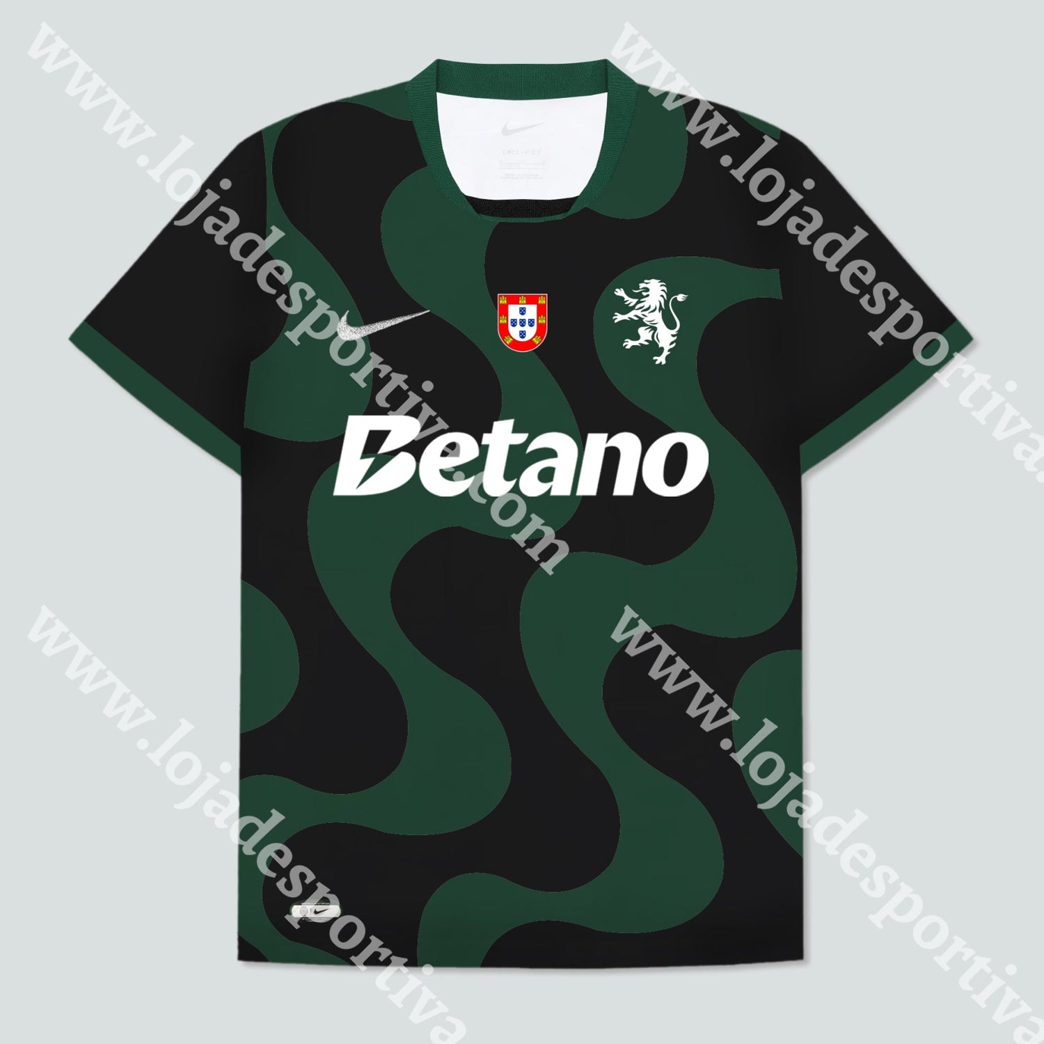NOVA CAMISOLA ALTERNATIVA PRETA SPORTING CP 25/26