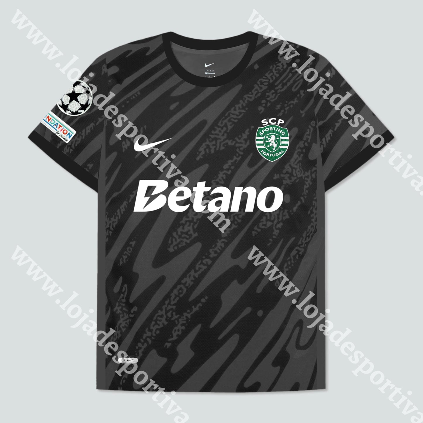 CAMISOLA GUARDA-REDES PRETA SPORTING CP 24/25