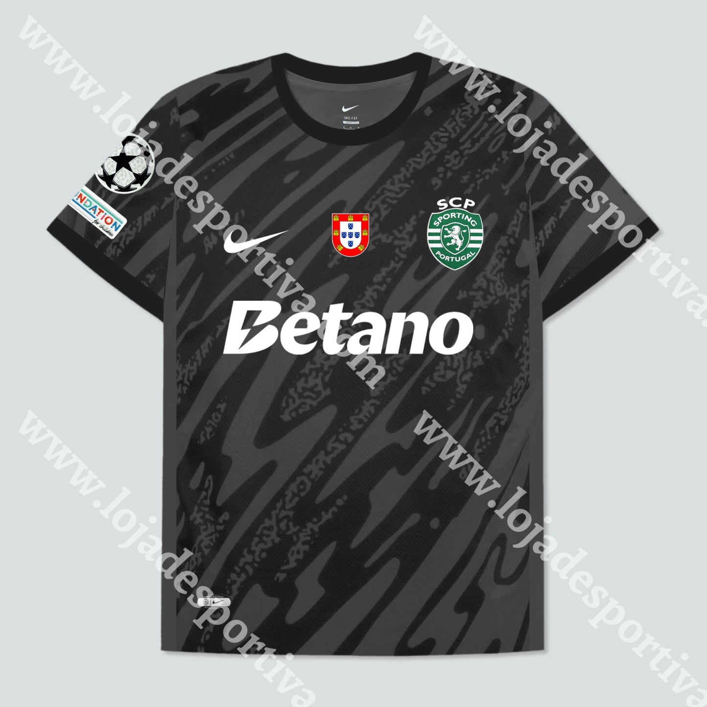 CAMISOLA GUARDA-REDES PRETA SPORTING CP 24/25