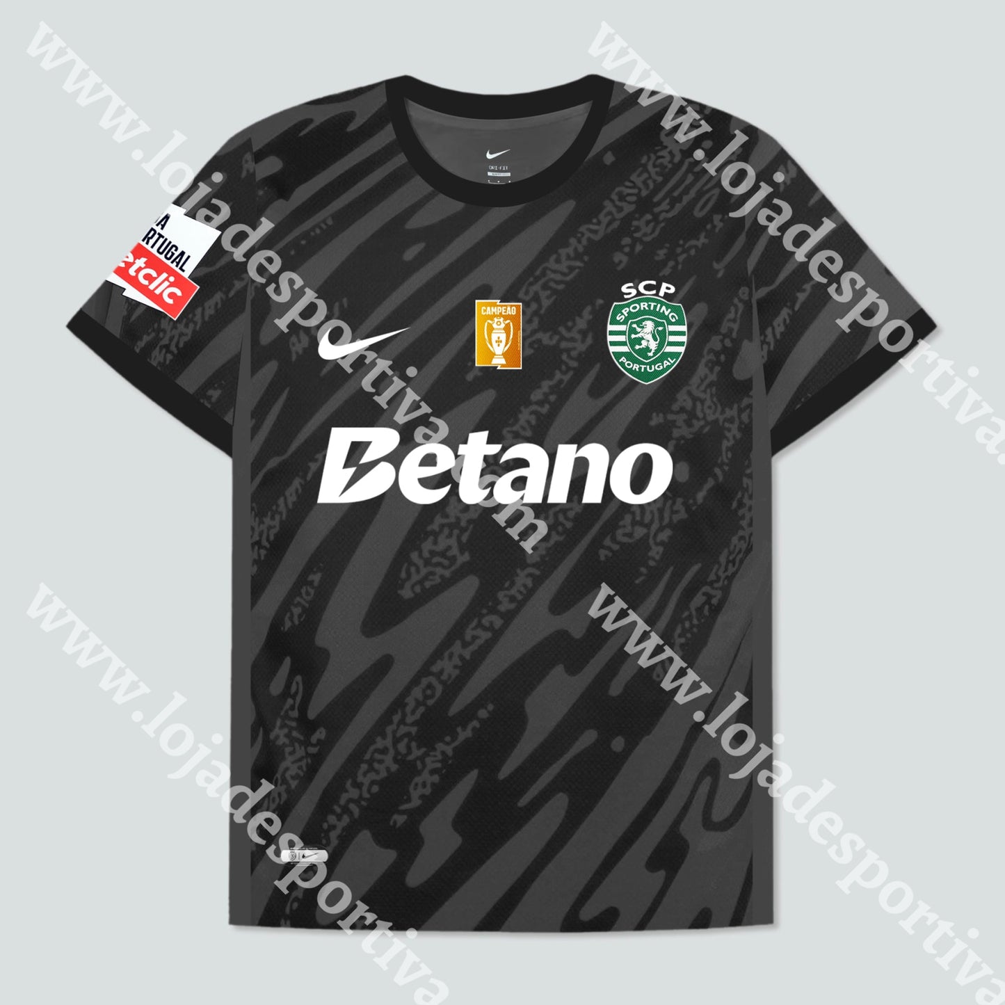 CAMISOLA GUARDA-REDES PRETA SPORTING CP 24/25