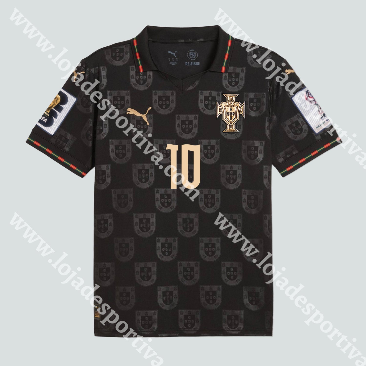 NOVA CAMISOLA PORTUGAL EDIÇÃO ESPECIAL EUSÉBIO VERSÃO PLAYER 2025 - Camisola Futebol