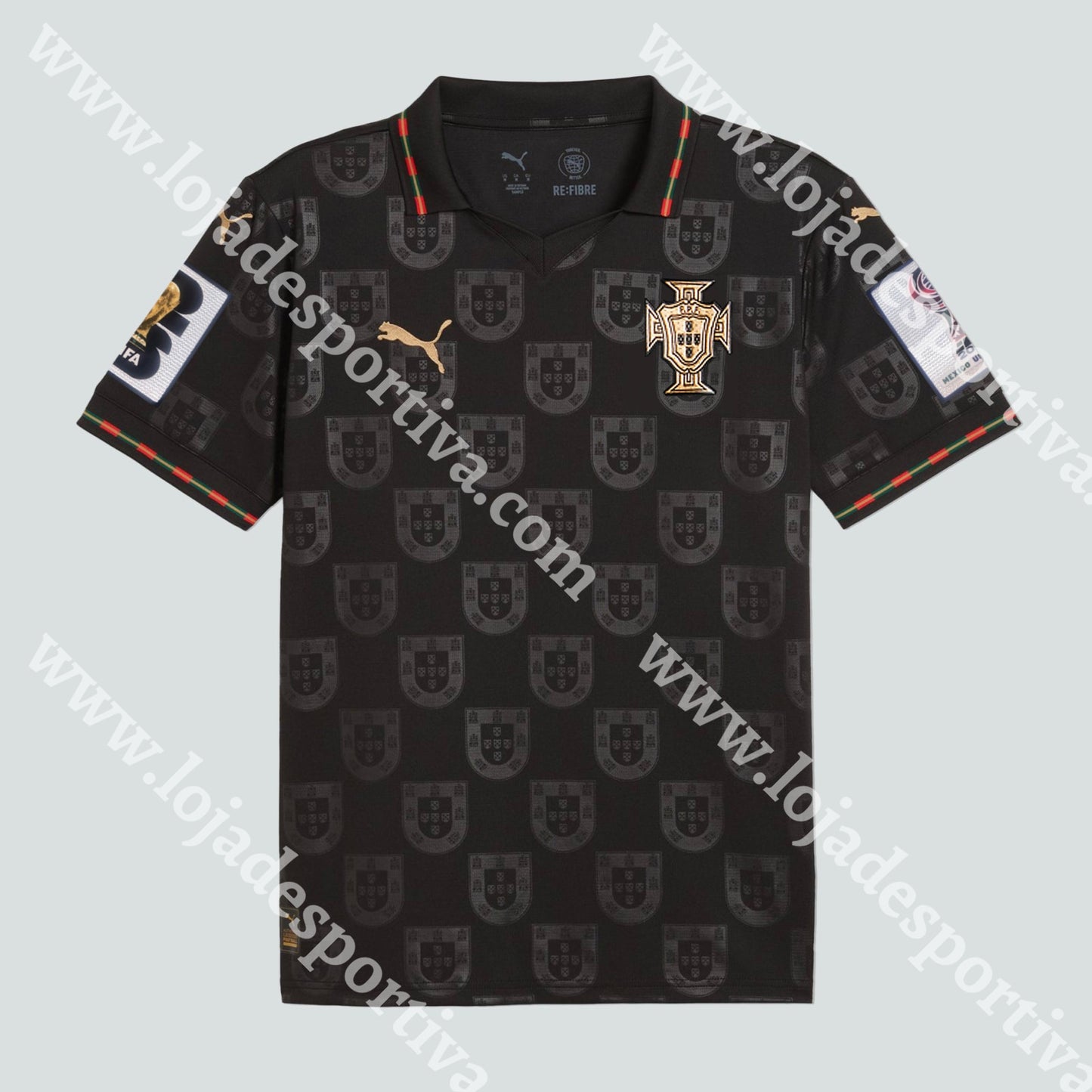 NOVA CAMISOLA PORTUGAL EDIÇÃO ESPECIAL EUSÉBIO VERSÃO PLAYER 2025 - Camisola Futebol