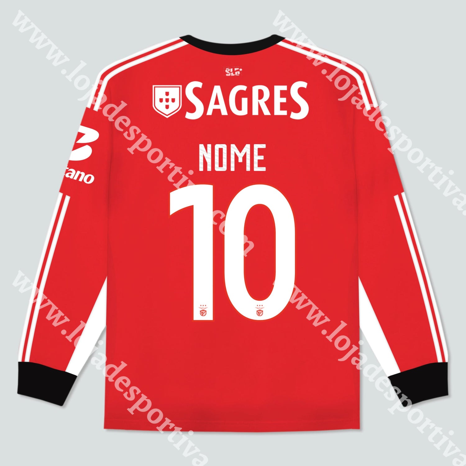 NOVA CAMISOLA PRINCIPAL MANGA COMPRIDA SL BENFICA 25/26 Camisola Futebol