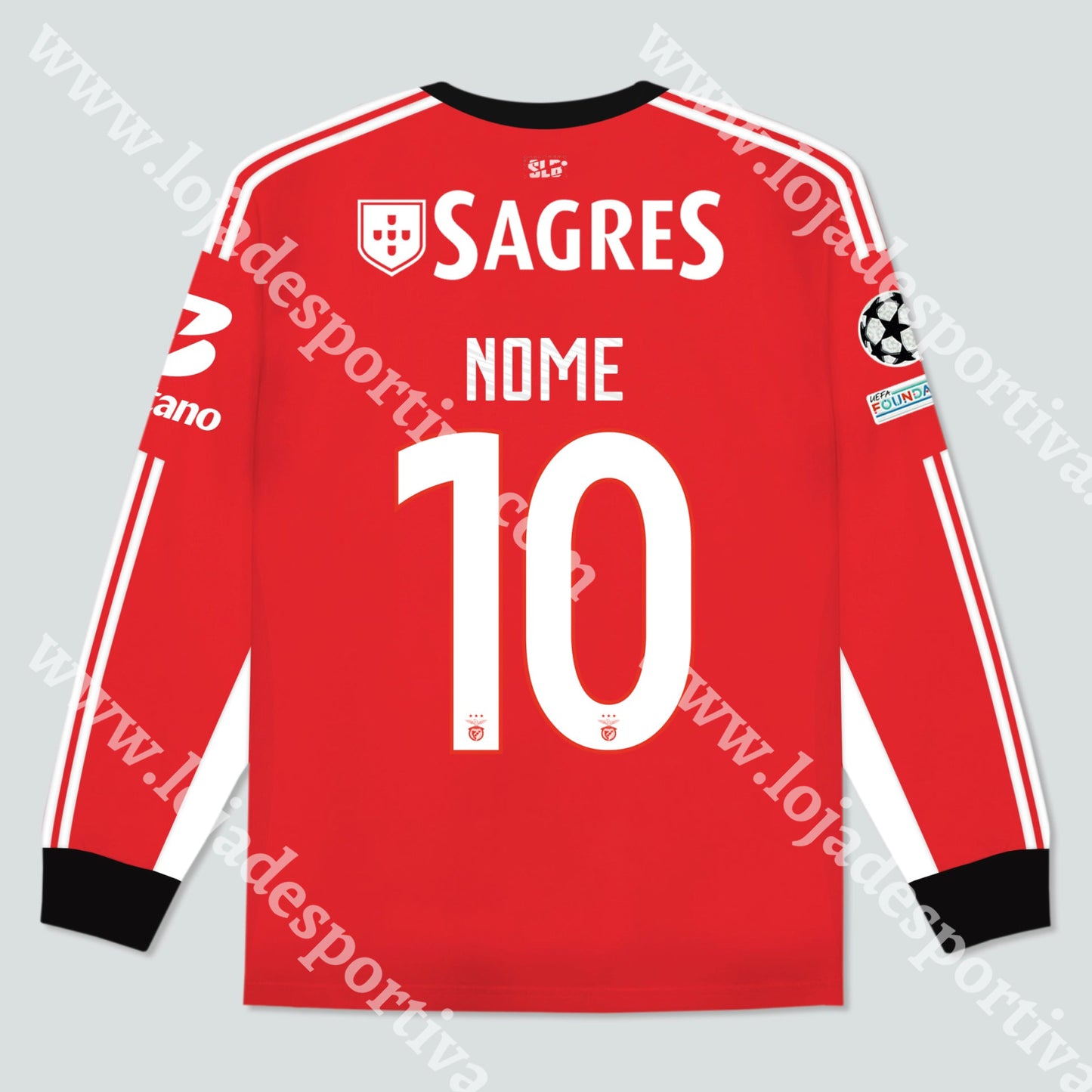 NOVA CAMISOLA PRINCIPAL MANGA COMPRIDA SL BENFICA 25/26 Camisola Futebol