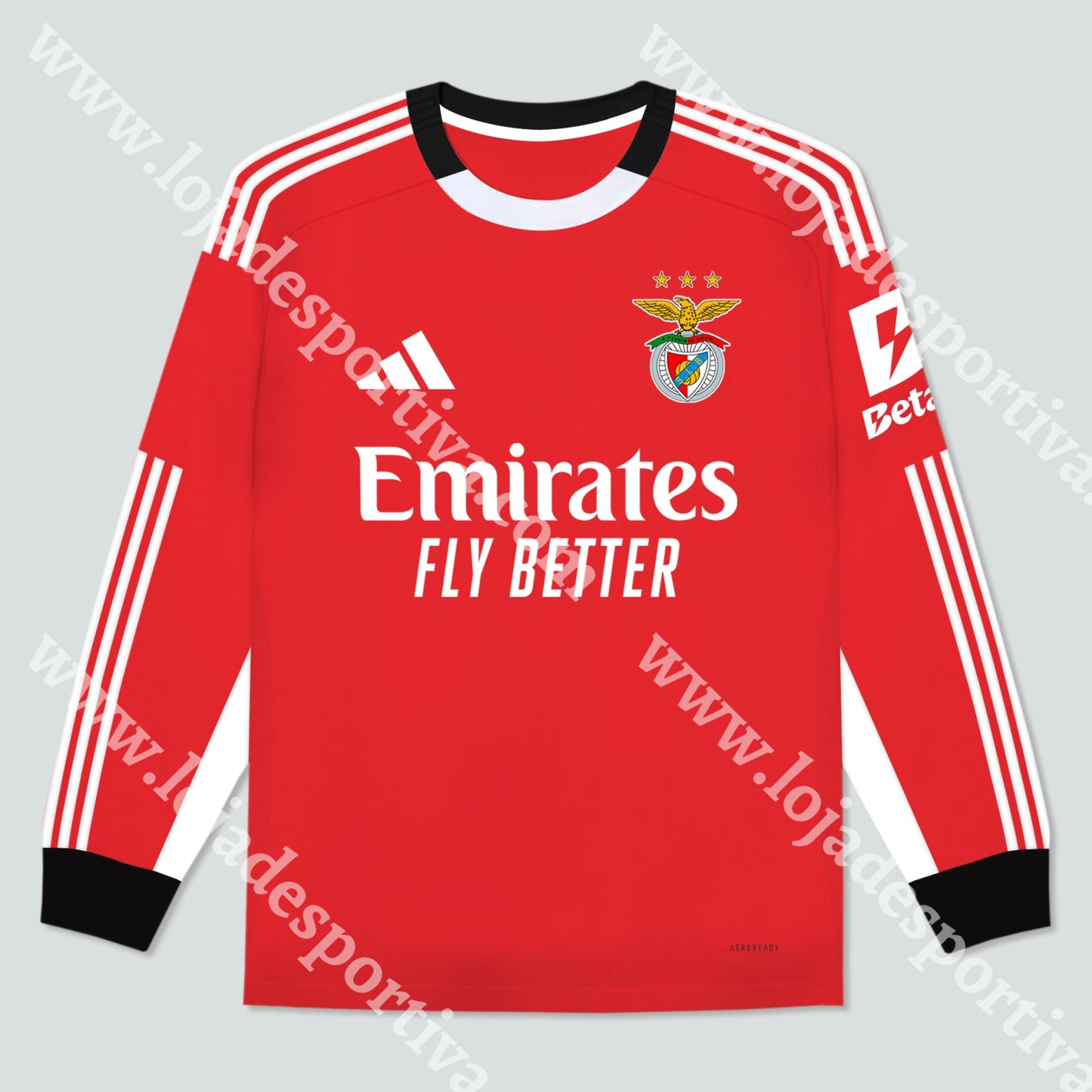 NOVA CAMISOLA PRINCIPAL MANGA COMPRIDA SL BENFICA 25/26 S Camisola Futebol
