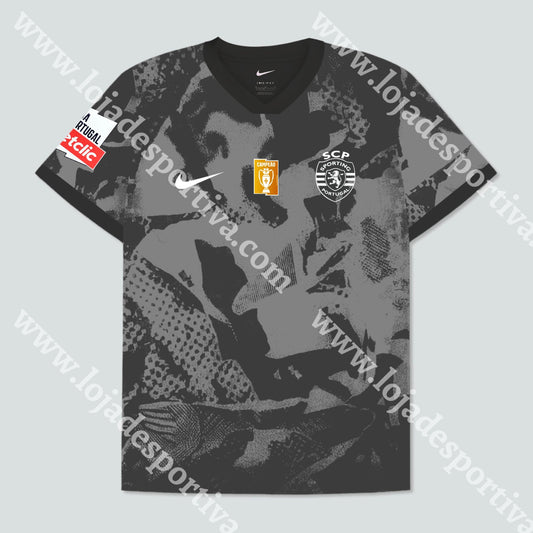 NOVA CAMISOLA TREINO PRETA SPORTING CP 25/26