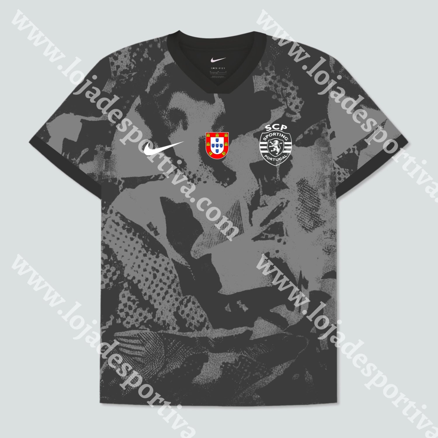 NOVA CAMISOLA TREINO PRETA SPORTING CP 25/26