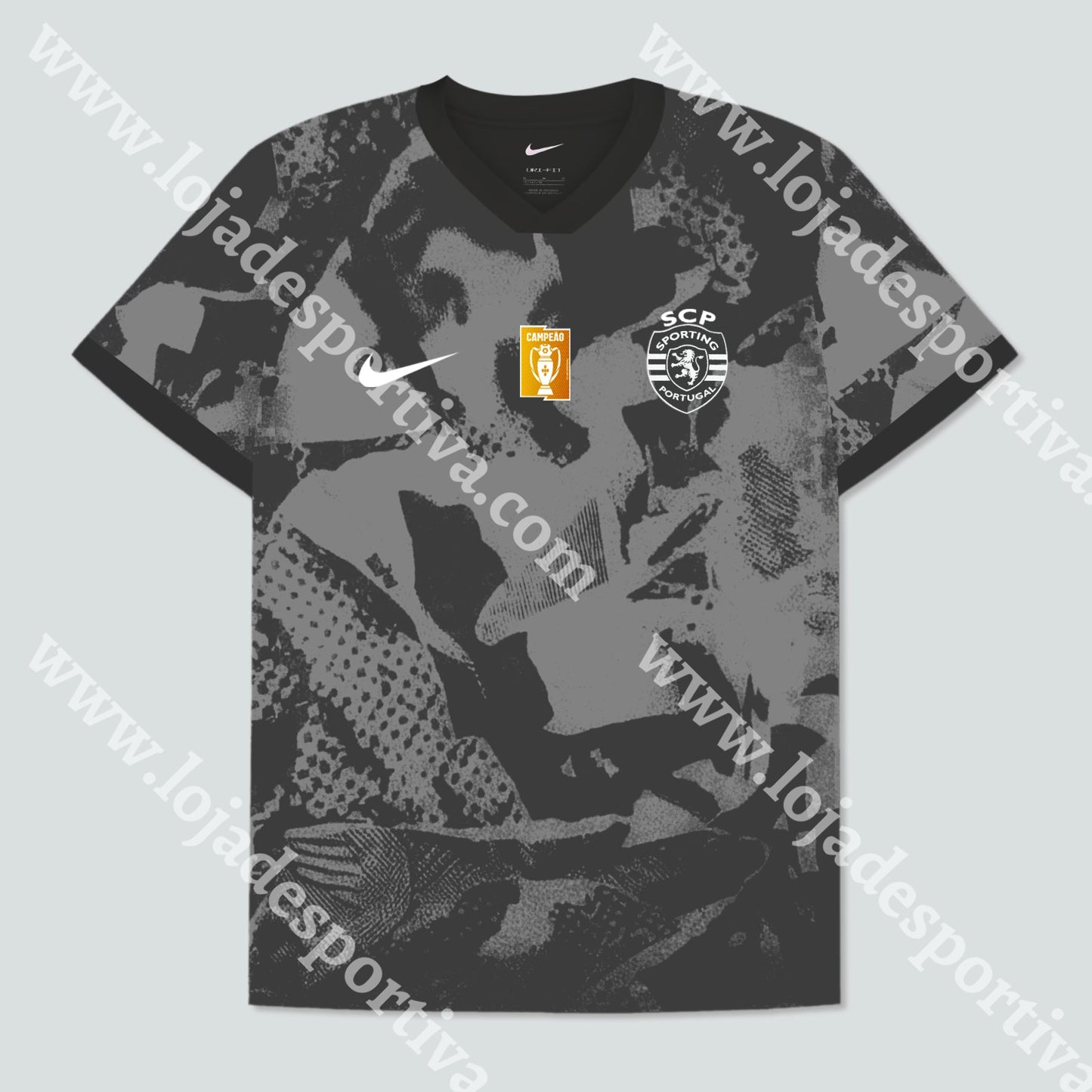 NOVA CAMISOLA TREINO PRETA SPORTING CP 25/26