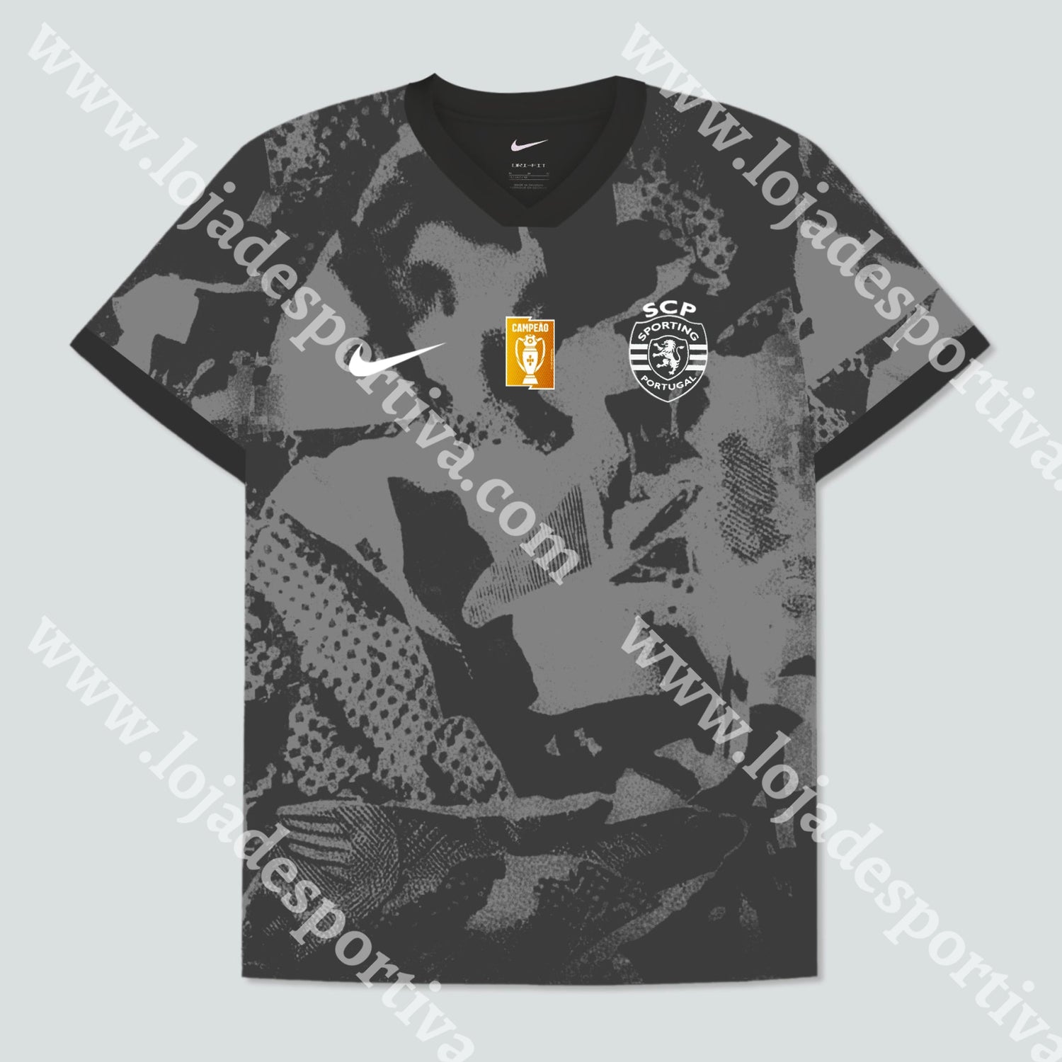 NOVA CAMISOLA TREINO PRETA SPORTING CP 25/26