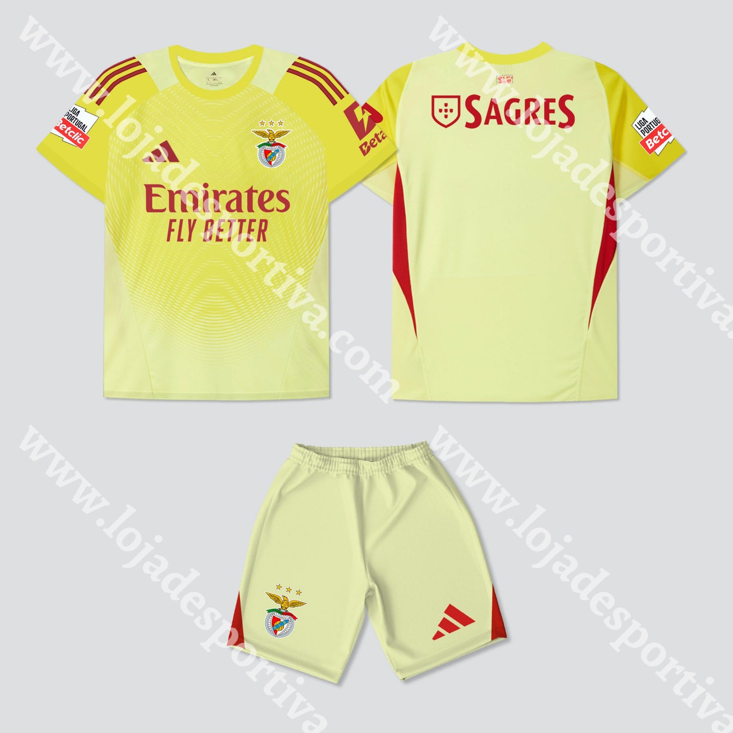 NOVO EQUIPAMENTO GUARDA-REDES SL BENFICA 25/26 Camisola Futebol